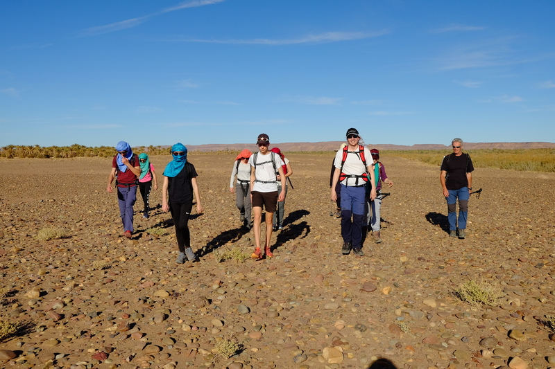 Et nous voilà parti en direction de notre premier bivouaque ...