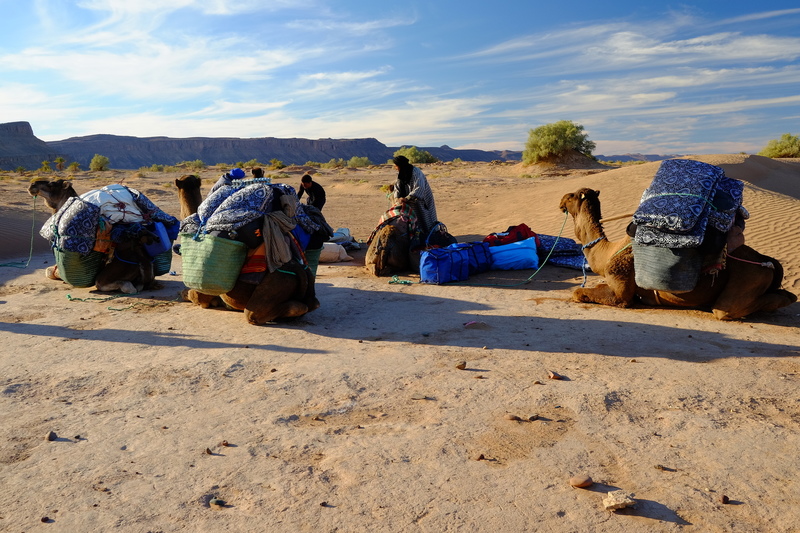 Arrivée à notre bivouaque du soir