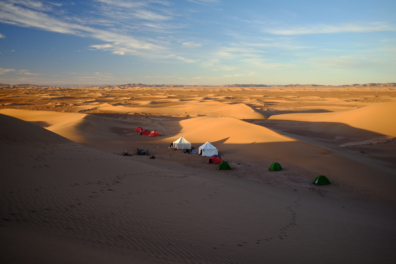 Notre second bivouaque pour la nuit
