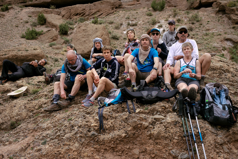 Photo de groupe à la pause cacahuètes