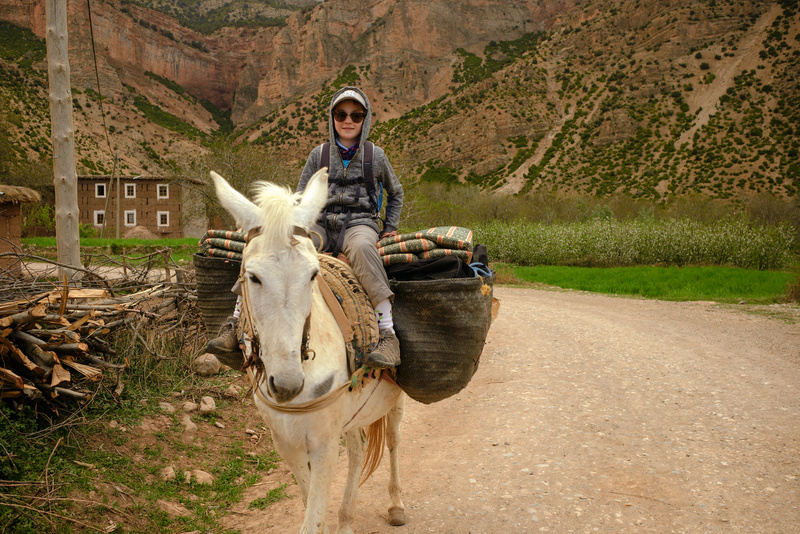 Fanny à dos de mule