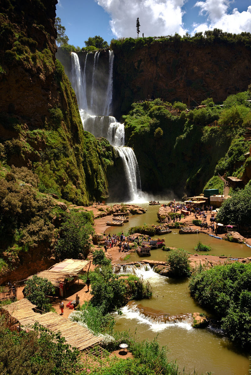 La cascade d'Ouzoud du haut de ses 150m