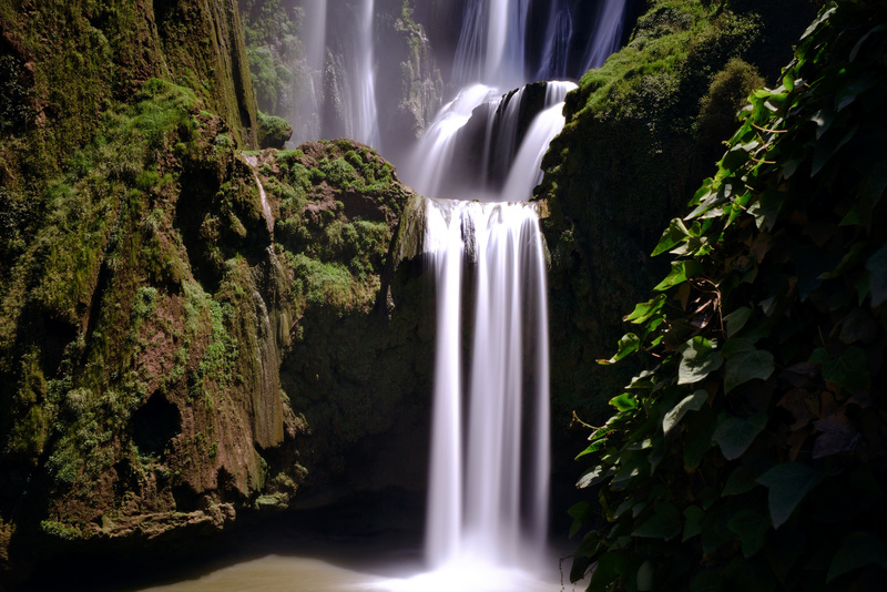 Chute d'eau lissée là aussi par une prise longue