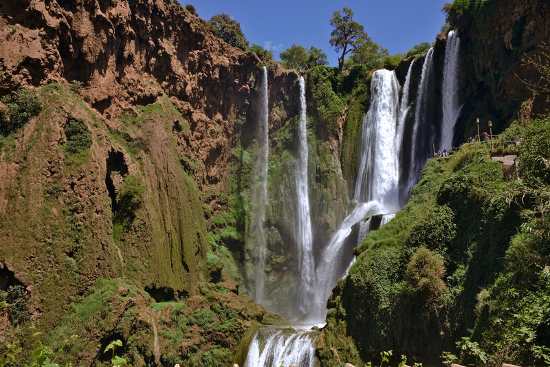 Belle vue sur la cascade
