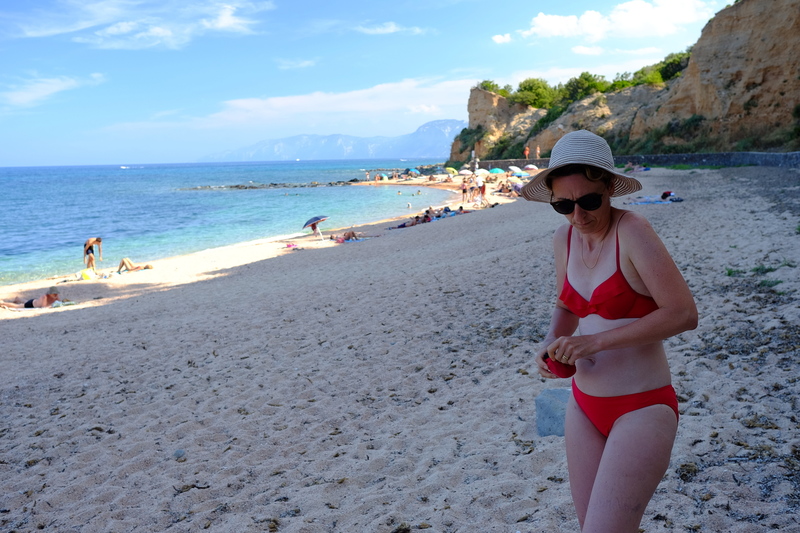 La plage de Cala Gonone