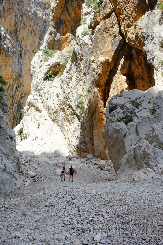 Le canyon est plutôt sec