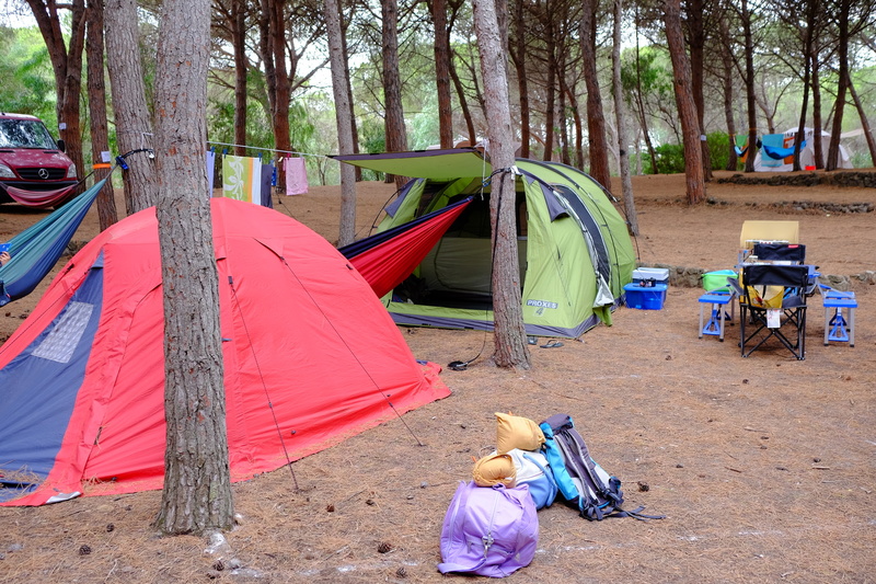 Nous voici bien installés au Camping Nurapolis