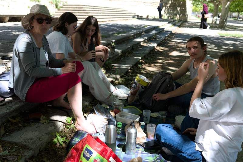 Avec Fanny et sa copine, et Tess et son copain
