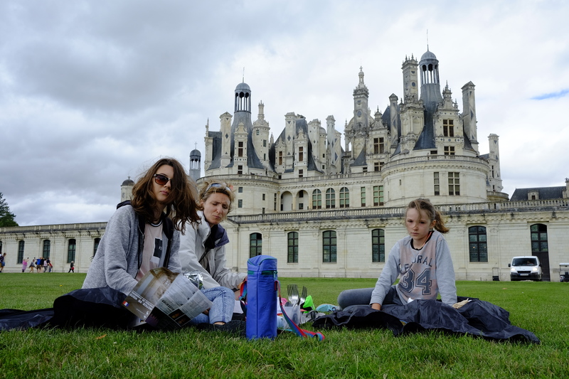 Pique-nique dans le parc du château