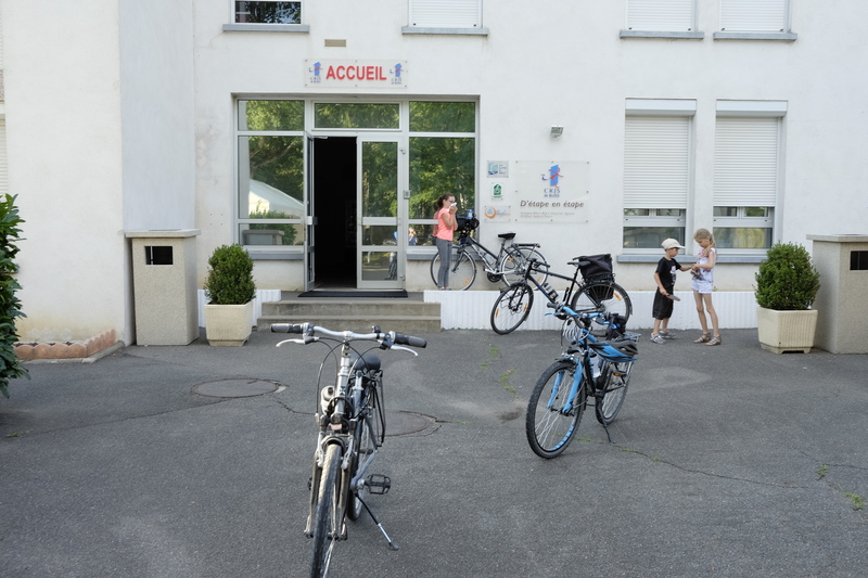 Enfin arrivé à l'auberge de jeunesse de Blois 
