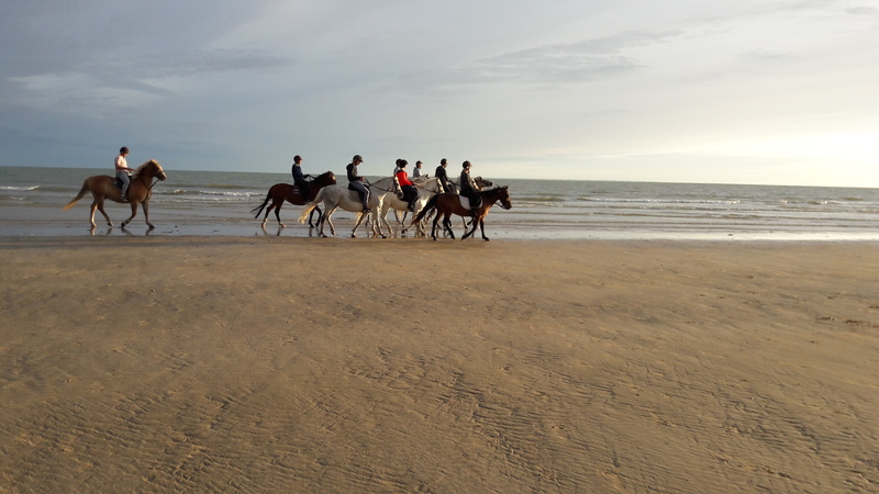 La plage à une centaine de mètres du camping