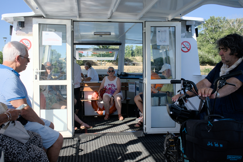Retour au camping via la navette fluviale